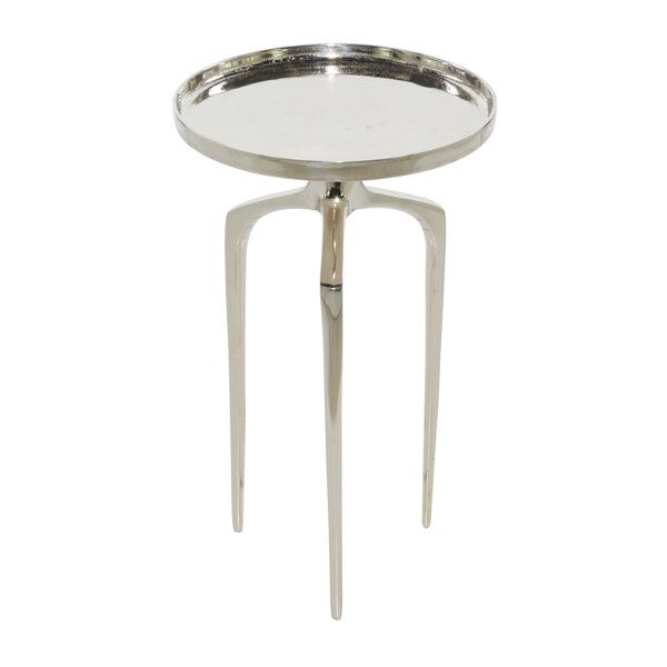 Etta Avenue™ Jericho Aluminum Tray Inspired Top Accent Table with 3